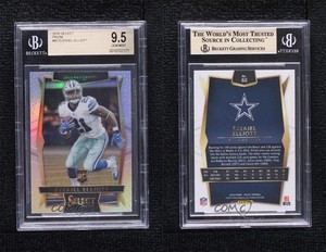 2016 Select Concourse Silver Prizm Ezekiel Elliott BGS 9.5 GEM MINT Rookie RC