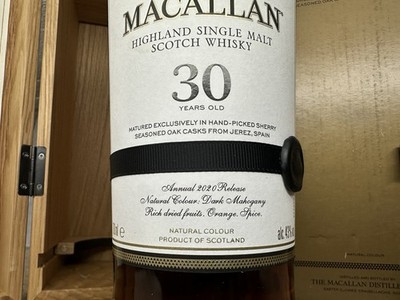 The Macallan 30 Years Old Sherry Oak   Annual Release 2020   700ml