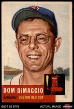 1953 Topps #149 Dom DiMaggio Red Sox DOUBLE-PRINT 4 - VG/EX
