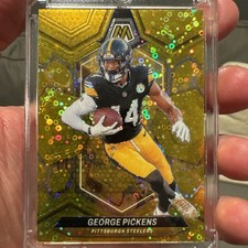 2024 Panini Mosaic Football George Pickens Gold Mosiac Prizm /10 #186 