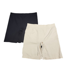Carole Hochman Womens Set of 2 Slip Shorts Large Size Black Beige