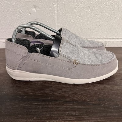 Clarks Shoes Men's 9M Grey Gorwin Step Slip-On Loafers Casual Lightweight Lowtop