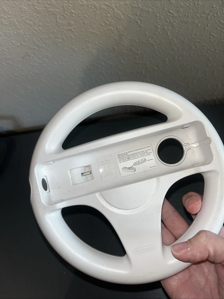 Volante Oficial OEM Nintendo Wii - Blanco-Mario Kart Racing Wheel   Foto 2 de 2