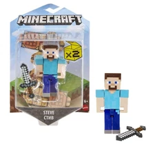 Minecraft Steve 3.25" Scale Collectible Battle Figure w/ Accessories