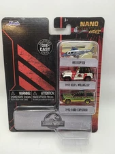 Jada Nano Hollywood Rides Jurassic World Die-Cast Mini Car  NEW Stocking Stuffer