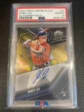 2023 Topps Chrome Black Korey Lee Rookie Autograph-GOLD /50 PSA 10 Gem Mint