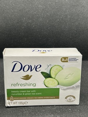 Dove Cucumber and Green Tea Beauty Bar Moisturizing 135gs Pack of 3