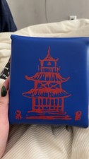 hello 3am Blue Zipper Makeup Bag Pouch with R...