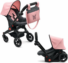 Baby Doll Convertible Travel Stroller for Gir...