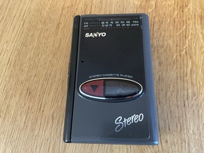 Vintage Sanyo MGR63 Portable FM/AM Stereo Cassette Player - New Belt, Tested