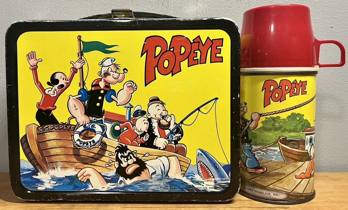 Popeye Lunch Box Indiana Collectible Metal Lunchboxes (Pre-1970