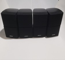 LOT OF 4 BOSE DOUBLE DUAL CUBE SPEAKERS, LIFESTYLE ACOUSTIMASS SURROUND