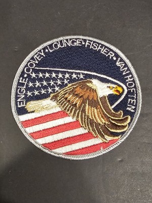 1985 Space Shuttle Astronaut Engle Covey Lounge Fisher Van Hoften Souvenir Patch