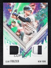 2021 Diamond Kings DK Materials Holo Platinum Blue 13/25 Clint Frazier 0v0