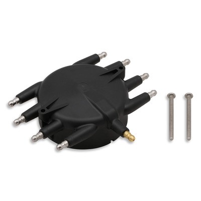 MSD Ignition 85413, One Distributor Cap HEI Style for V8 Black Plastic