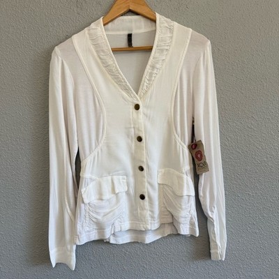 XCVI Marlo Light Crepe Snap Closure Jacket Size Small NWT