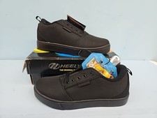 Heelys Pro 20 Skate Sneaker Boy's Wheeled Skater Shoes US 8 Black HES10430H