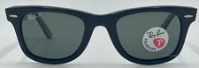 Ray Ban Sunglasses Wayfarer Black Polarized Green RB2140 901/58 54mm Discounted