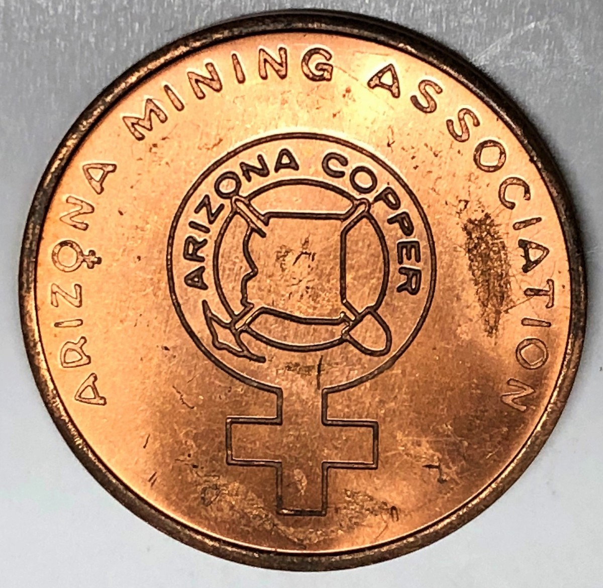 Arizona上金 C2340 ARIZONA MINING ASSOCIATION COPPER MEDAL, | eBay