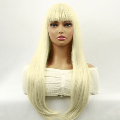100% Real hair! New Fashion Elegant Women's Long Blond