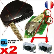 2 X Switch bouton pour télécommande clé plip citroen xsara xm xantia 806 saxo