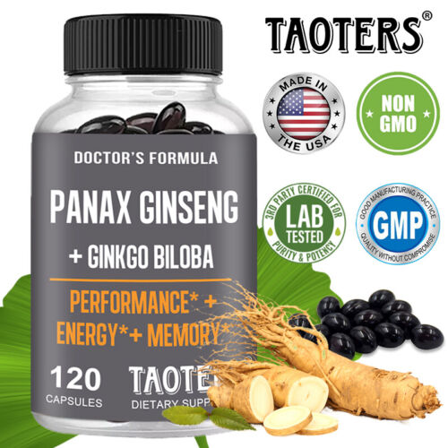 Ginseng + Ginkgo Extract - Memory & Performance Strength 120 Dietary Supplement - Bild 2 von 11