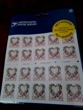  LOVE Flower Heart Wreath .33 Sheet Of 20 US Stamps Sealed UH # 663901