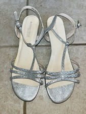 Benjamin Walk Touch Ups By Benjamin Walk Silver Sandal Wedges Size 9