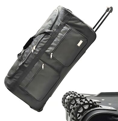 Reise Trolley Tasche Reisetasche Sporttasche mit Rollen XL 120L Rungassi DFB32