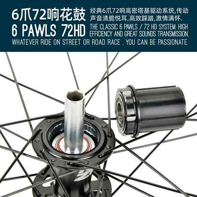 700C Gravel Road Cyclocross Bicycle Wheelset Tubeless 24mm Wide
