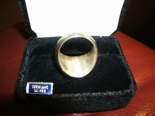 MIS Michigan International Speedway Solid Sterling Silver Ring - 14-15 grams - Picture 3 of 9