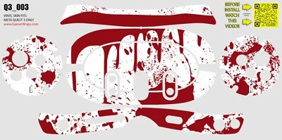 GAMERWRAPS Skin wrap that fits Quest 3 (design 003)