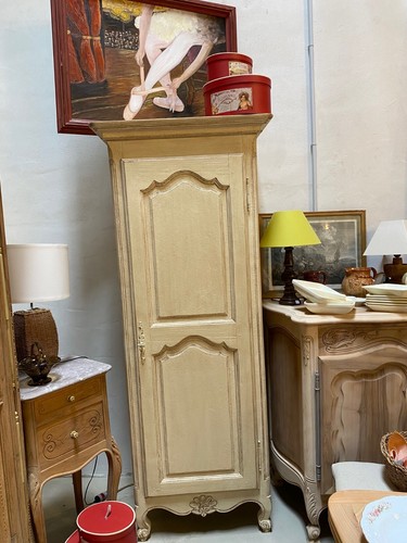BONNETIÈRE ARMOIRE LOUIS XV PROVENCALE PATINE A L'ANCIENNE - Photo 3/7