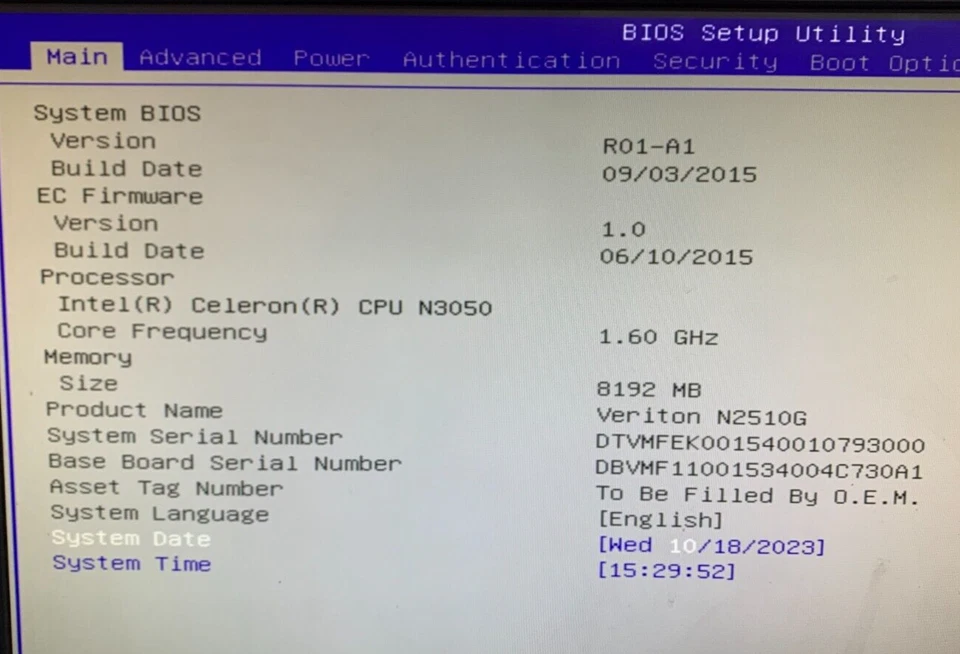 Acer Veriton N2510G Mini - Celeron N3050 - 8GB RAM - 500GB HDD - WIN (OFFER OK) - Image 2 of 4