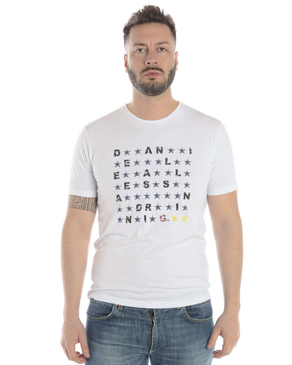 Daniele Alessandrini T Shirt Sweatshirt Man Weiß M6534E6433800 2 SzL MAKE OFFER Daniele Alessandrini T Shirt Sweatshirt Man Weiß M6534E6433800 2 SzL MAKE OFFER