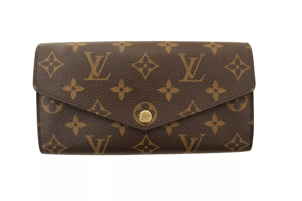 Louis Vuitton Monogram Canvas Sarah Wallet Brown For Sale