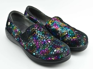 ALEGRIA-MINNOW-RAINBOW-SHOES-CLOGS-SIZE-41-EU-10-5-11-US-BLACK-BLUE-PINK