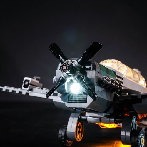 Kit de luz LED BrickBling para LEGO The Last Crusade Fighter Plane Chase 77012 Set - Imagen 5 de 10