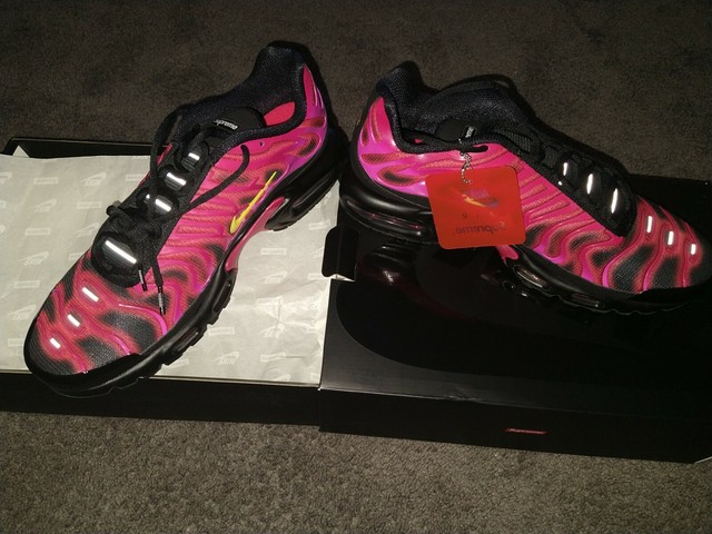 Size 12 - Nike Air Max Plus TN x Supreme University Red 2020 for sale online | eBay
