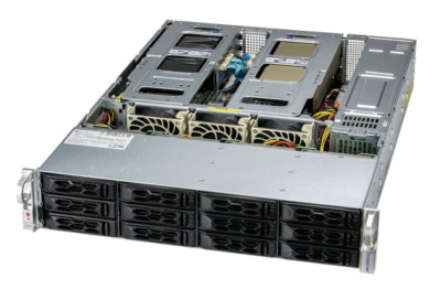 Supermicro SYS-620C-TN12R 2U server 12x NVMe U.2 SSD bays + 2x intel 6330 CPU