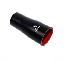 6" Length 4-Ply High Temp 2.25" to 2.5" ID Reducer Coupler Silicone Hose BLACK