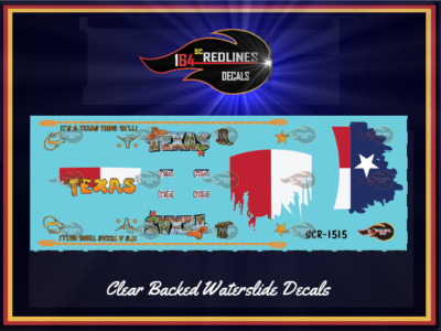 1/64  '62 Chevy Truck ''Texas'' Decal SCR-1515