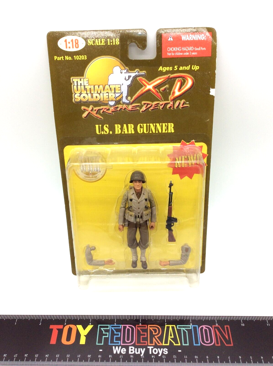 Ultimate Soldier XD 1:18 Figure WWII US Infantry BAR GUNNER Part