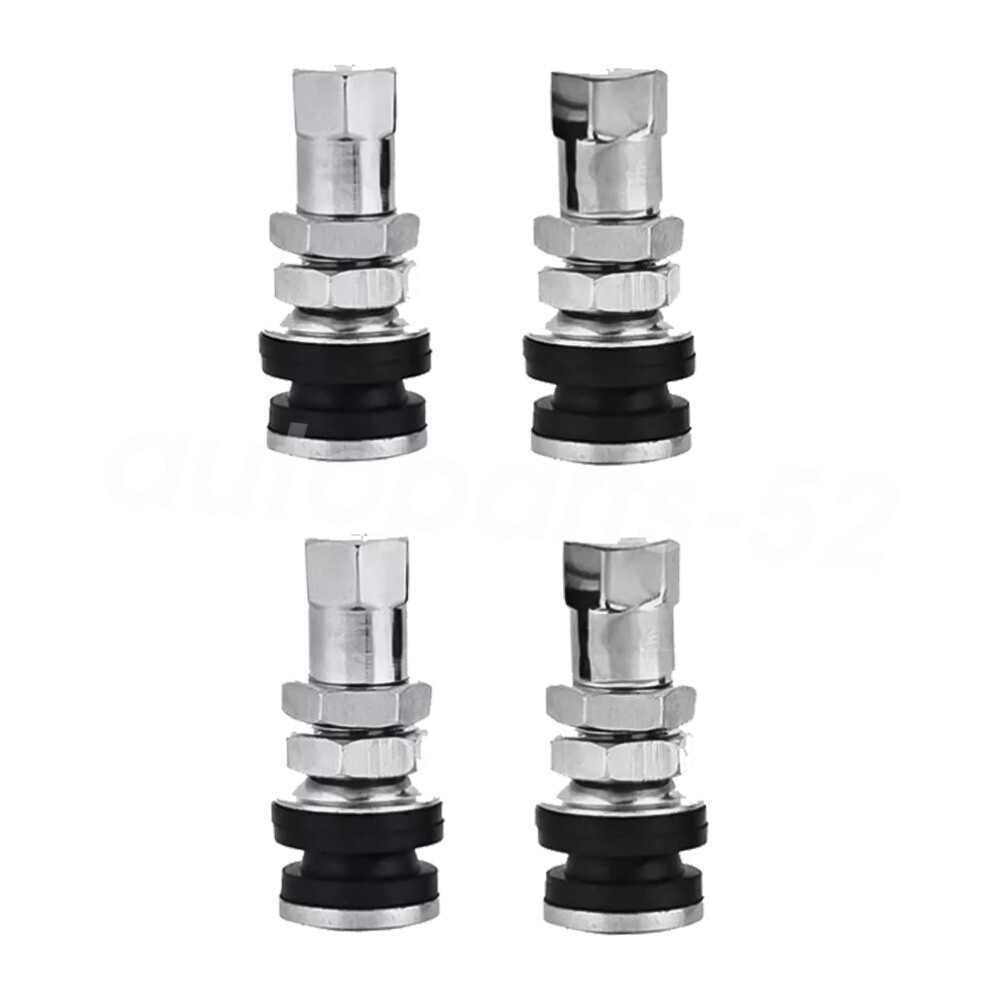 4PCS Flush Mount Metal TR161 Chrome Tire Valve Stems High Pressure Bolt Valve