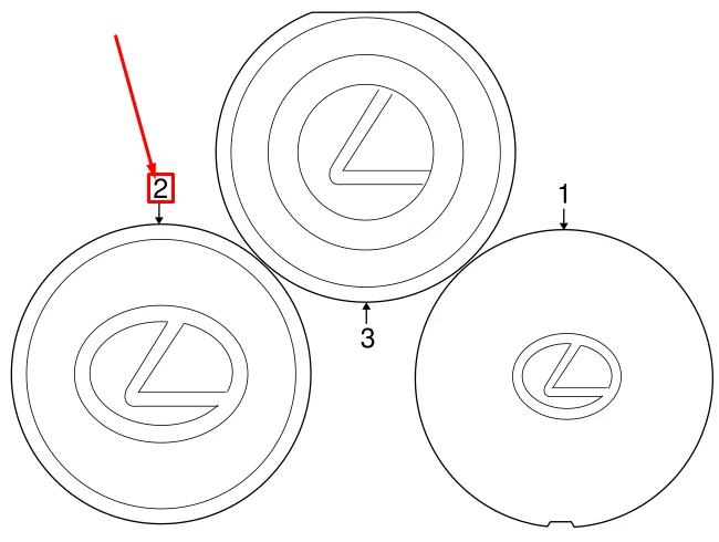 LEXUS GS S160 Wheel Center Hub Cap 4260330400 42603-30400 NEW GENUINE - Image 2 of 4