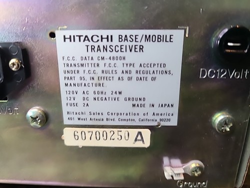 1977 Hitachi CB Radio CM-4800H New Open Box WOW! - Picture 12 of 24