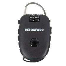 Oxford Retra Cable Motorcycle Motorbike Helmet Lid Lock Black 62 cm (LK100)