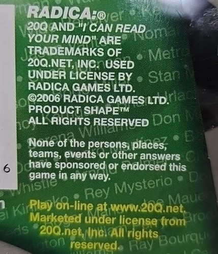 NEW Sports 20 Questions Handheld Electronic Game - A1, 2006 NIP Radica - Picture 7 of 8