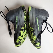 Under Armour GS Jet 2019 Basketball Shoe 3022121 Lime Gray Black Size 5Y
