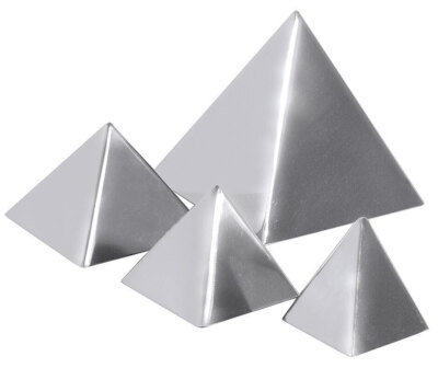 Backform PYRAMIDE Edelstahl Pyramidenform Kuchenform Spezialform versch. Größen